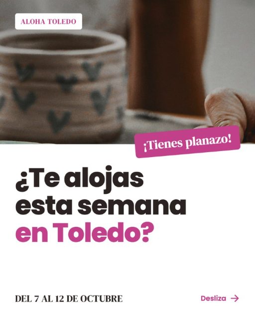 Esta semana, quien se aloje en Toledo se lleva plan extra. 🧡

Artesanos de toda la región trabajando delante de ti, a un paseo del casco histórico. De esos planes que no estaban en la lista y acaban siendo lo mejor del viaje.

Desliza, guárdalo y cuéntanos: ¿primera vez en FARCAMA? 👇

#Toledo #FARCAMA #PlanesEnToledo #AlohaToledo